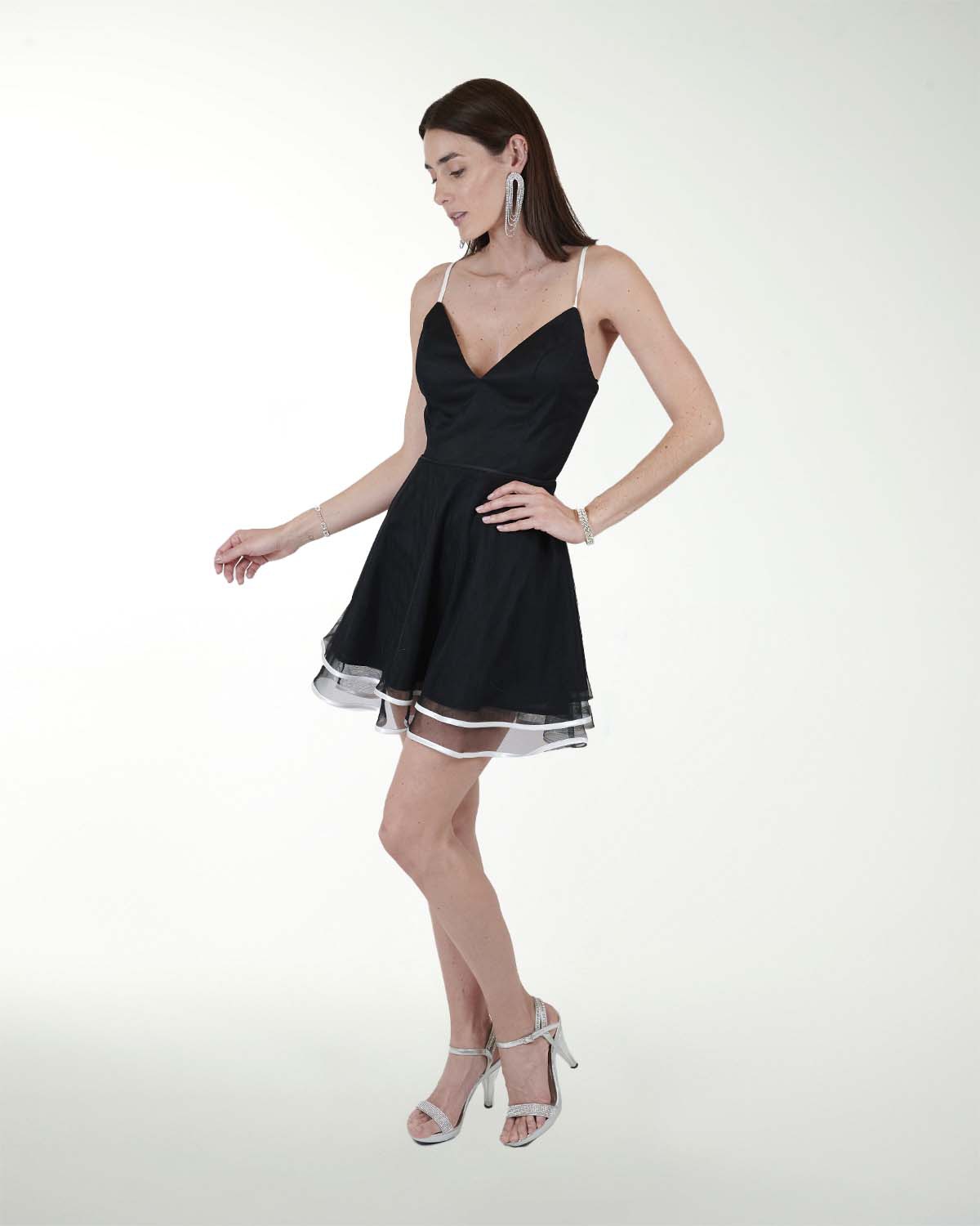 VESTIDO CC IMPERIAL CON BIES EN CONTRASTE VESTIDO CC IMPERIAL CON BIES EN CONTRASTE