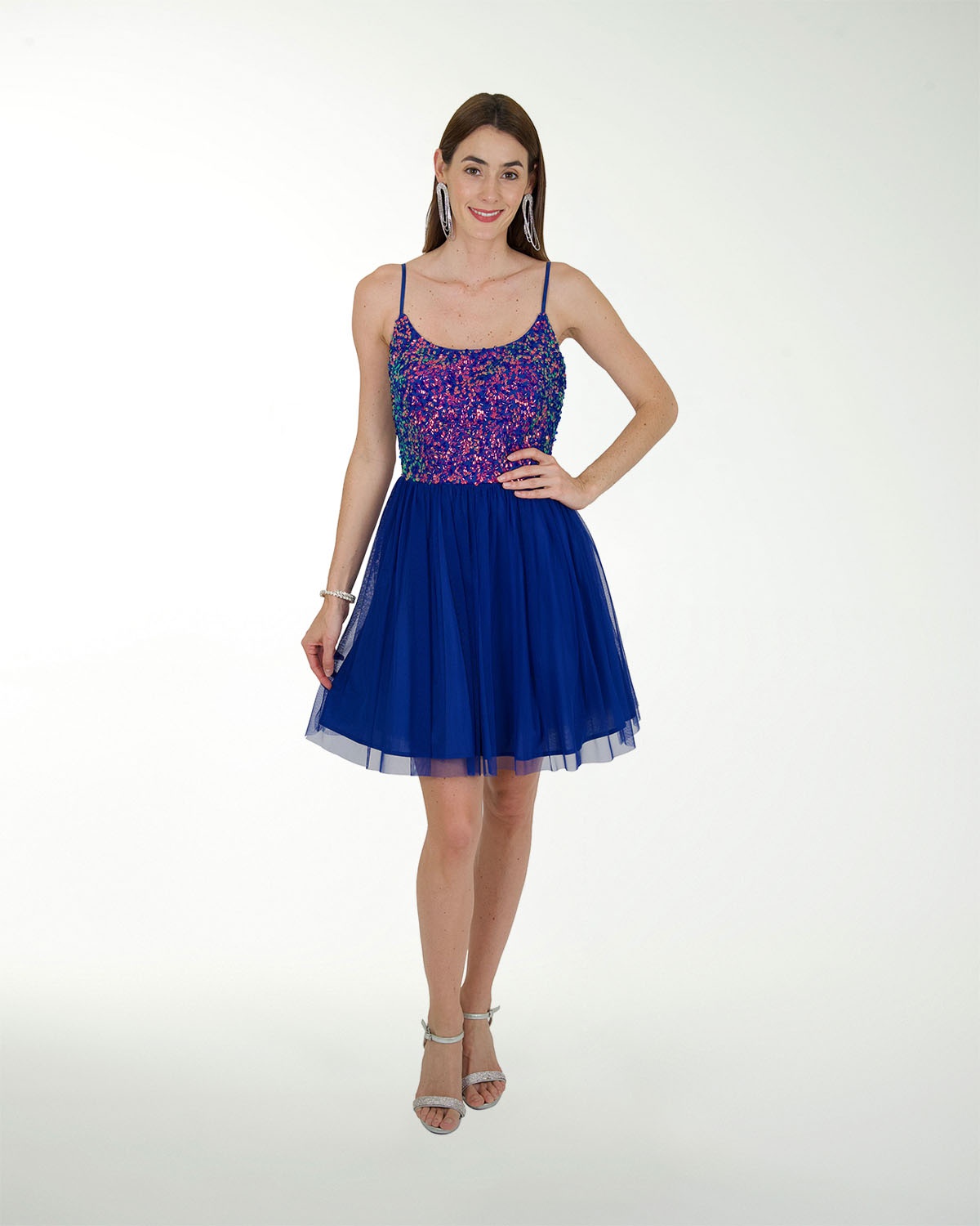 VESTIDO CC FANTASIA COMBINADO CON TUL VESTIDO CC FANTASIA COMBINADO CON TUL