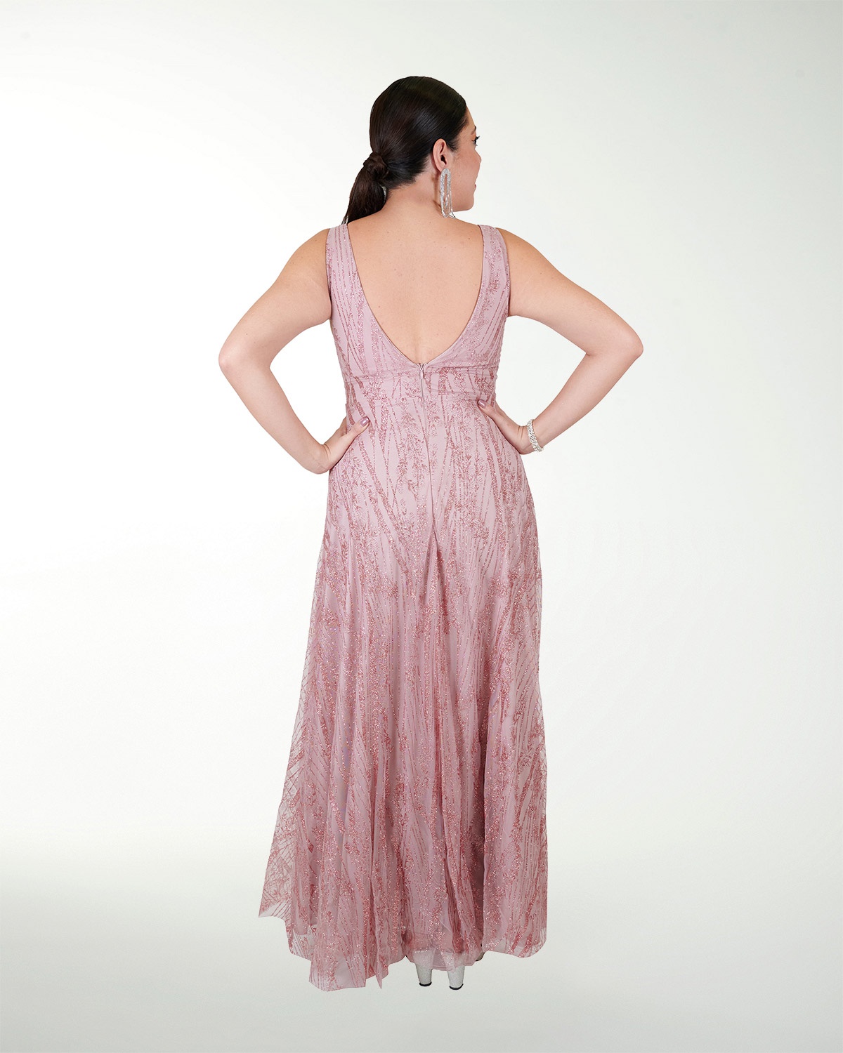VESTIDO TE IMPERIAL GLITTER ESCOTE EN V VESTIDO TE IMPERIAL GLITTER ESCOTE EN V