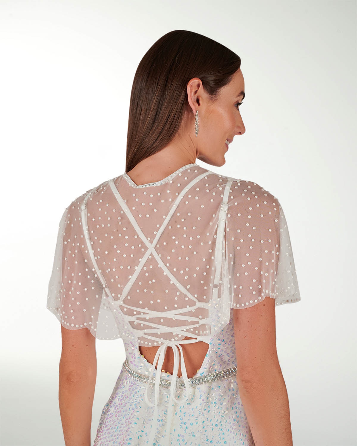 CHALINA BLANCA CON BRILLOS CHALINA BLANCA CON BRILLOS