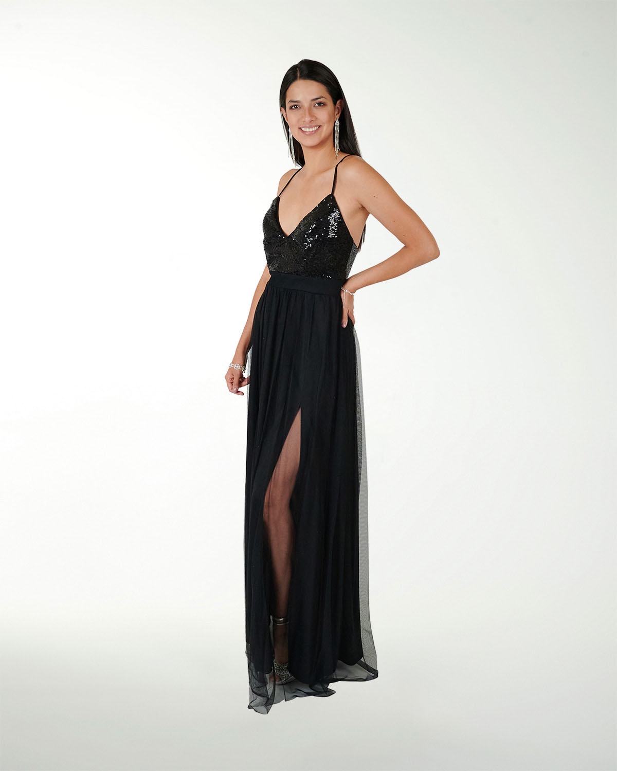 VESTIDO CL IMPERIAL COMBINADO CON LENTEJUELA VESTIDO CL IMPERIAL COMBINADO CON LENTEJUELA