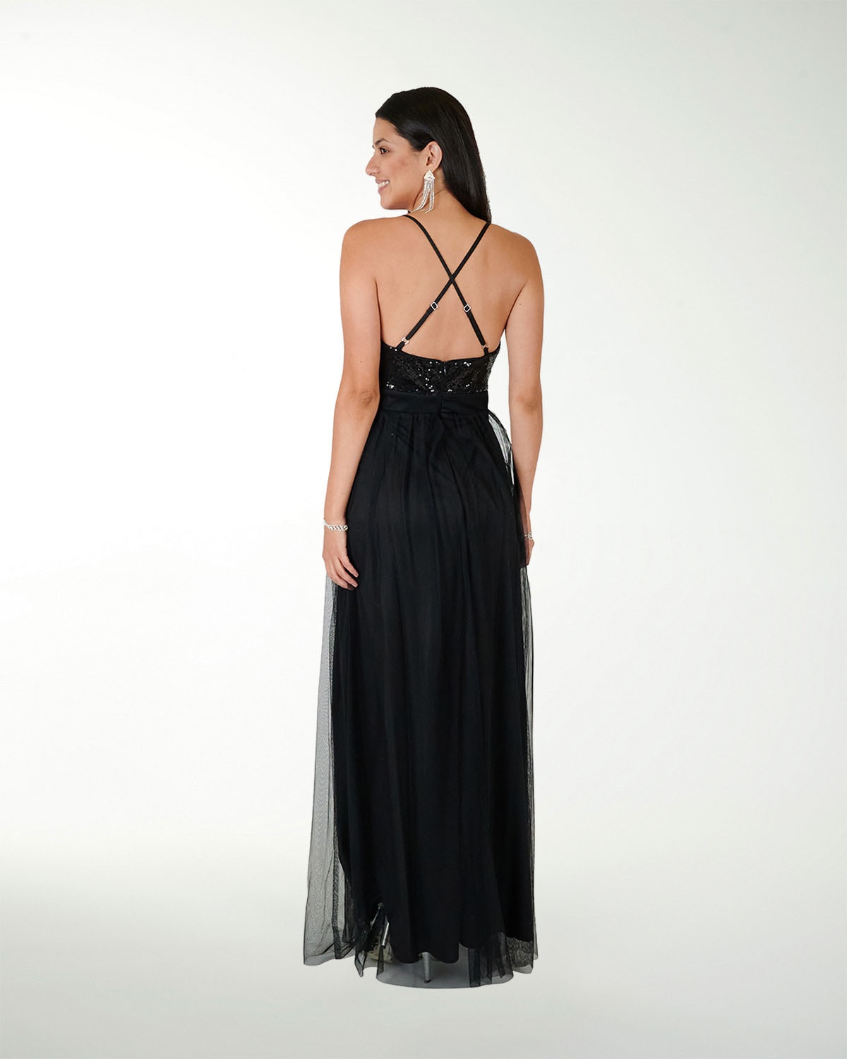 VESTIDO CL IMPERIAL COMBINADO CON LENTEJUELA VESTIDO CL IMPERIAL COMBINADO CON LENTEJUELA