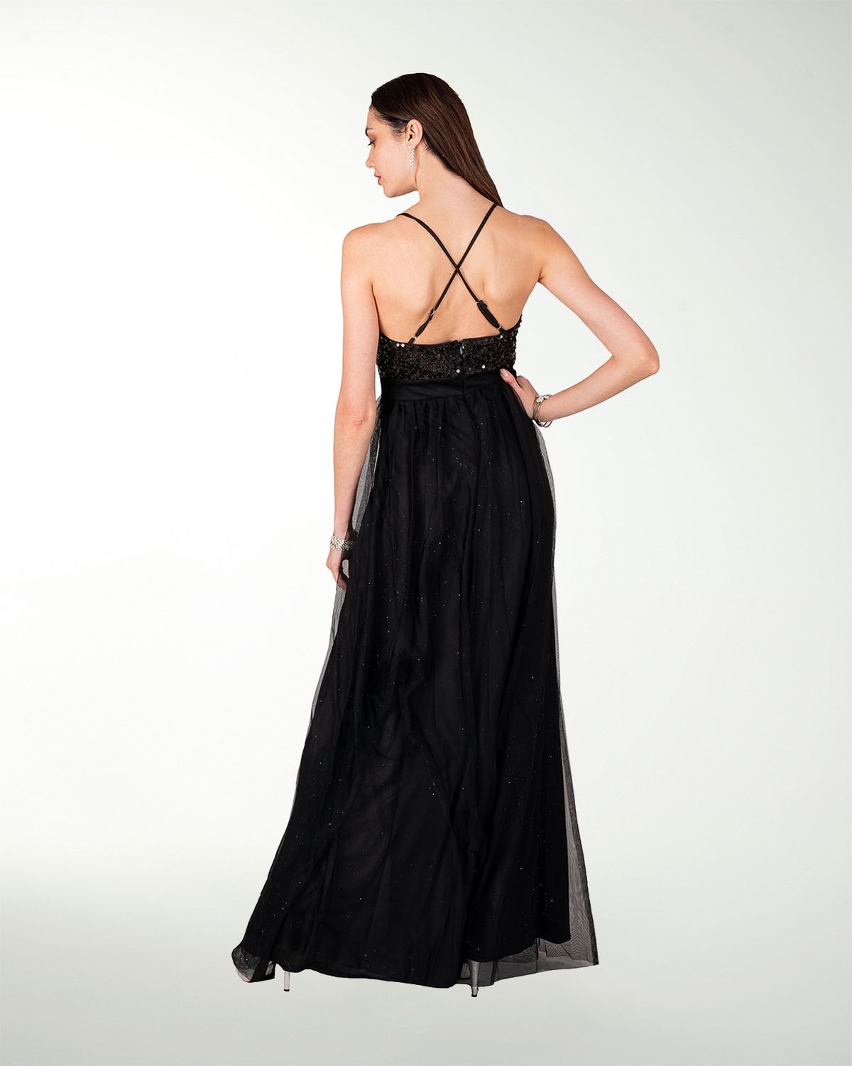 VESTIDO CL IMPERIAL COMBINADO CON LENTEJUELA VESTIDO CL IMPERIAL COMBINADO CON LENTEJUELA
