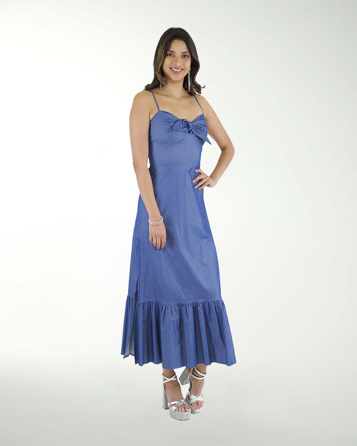 VESTIDO CAMPESINO MEZCLILLA VESTIDO CAMPESINO MEZCLILLA