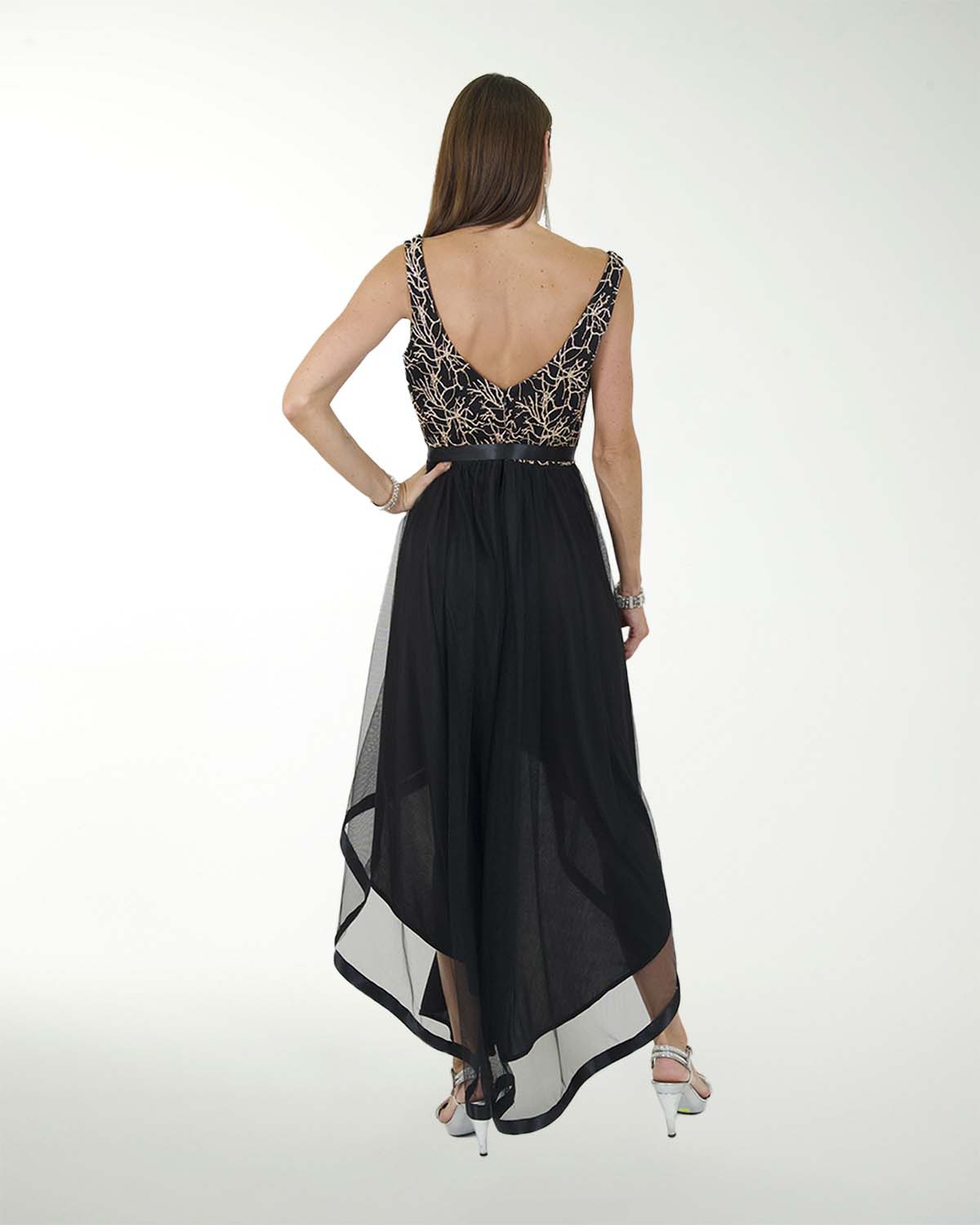 VESTIDO CL IMPERIAL FALDA LARGO IRREGULAR VESTIDO CL IMPERIAL FALDA LARGO IRREGULAR