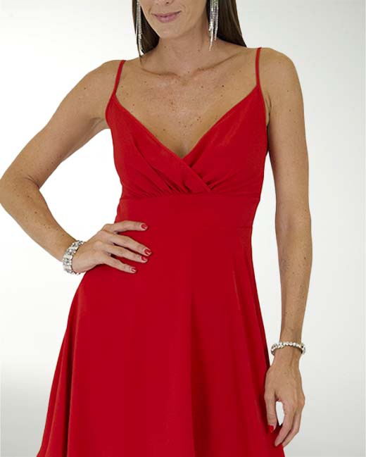 VESTIDO CA BARBIE LISO CON CRUCE Y FAJILLA VESTIDO CA BARBIE LISO CON CRUCE Y FAJILLA