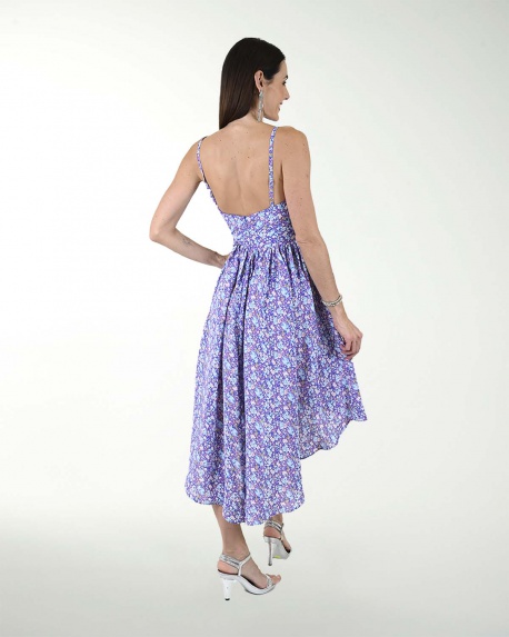 VESTIDO CA CON ENRRESORTADO EN LA CINTURA