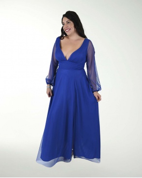 VESTIDO TE EN TUL TRANSPARENTE