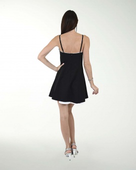 VESTIDO CA BARBIE LISO COMBINADO