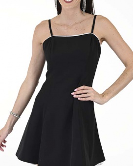 VESTIDO CA BARBIE LISO COMBINADO
