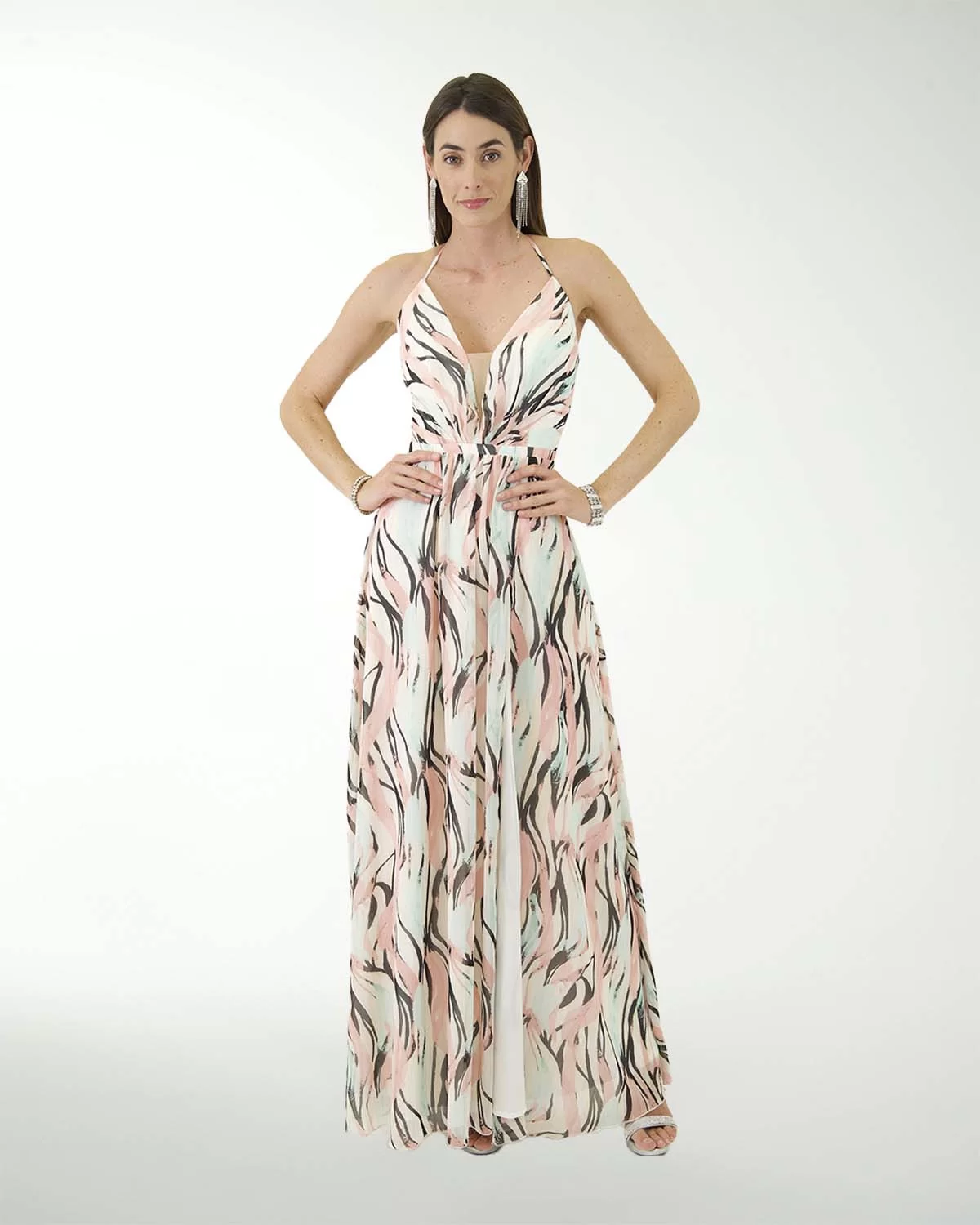VESTIDO CL YORYU ESTAMPADO TIPO HALTER VESTIDO CL YORYU ESTAMPADO TIPO HALTER
