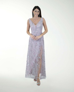 VESTIDO CL ENTALLADO ESCOTE EN V