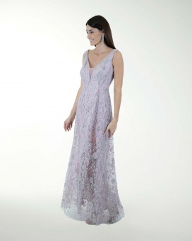 VESTIDO CL ENTALLADO ESCOTE EN V