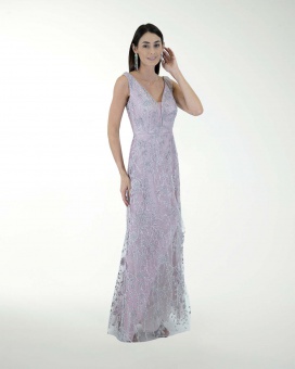 VESTIDO CL ENTALLADO ESCOTE EN V