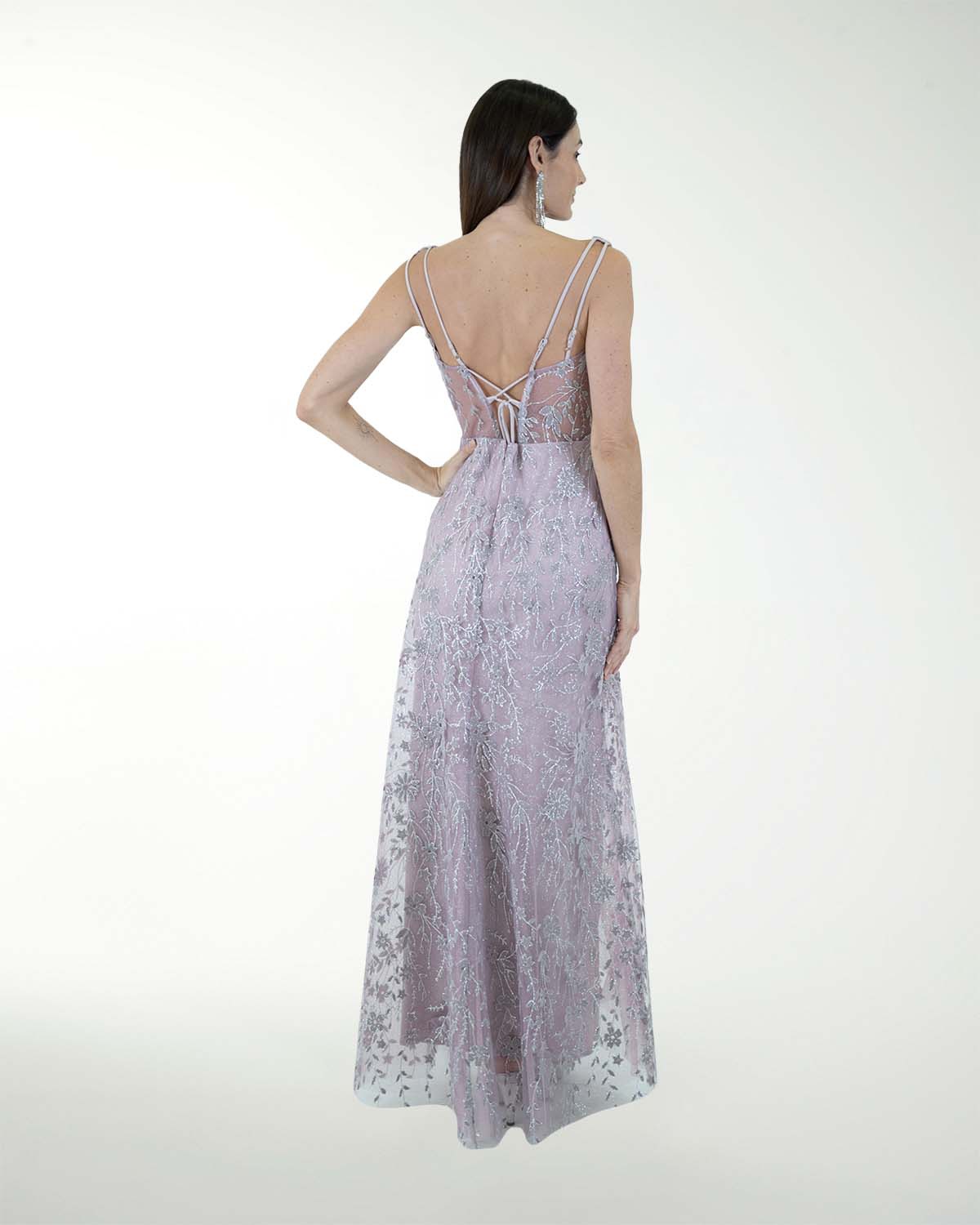 VESTIDO CL ENTALLADO ESCOTE EN V VESTIDO CL ENTALLADO ESCOTE EN V