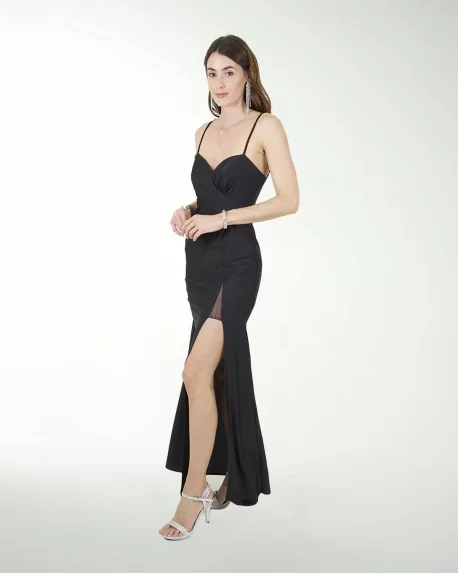 VESTIDO CL COLOMBIANA CON ABERTURA