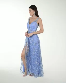 VESTIDO CL FANTASIA CON ABERTURA