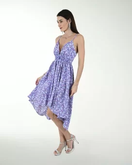 VESTIDO CA CON ENRRESORTADO EN LA CINTURA