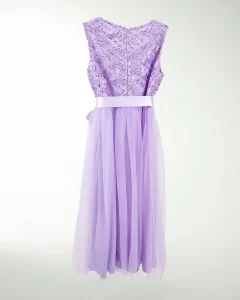 VESTIDO NI 12 14 16 BORDADO LENTEJUELA RECTO