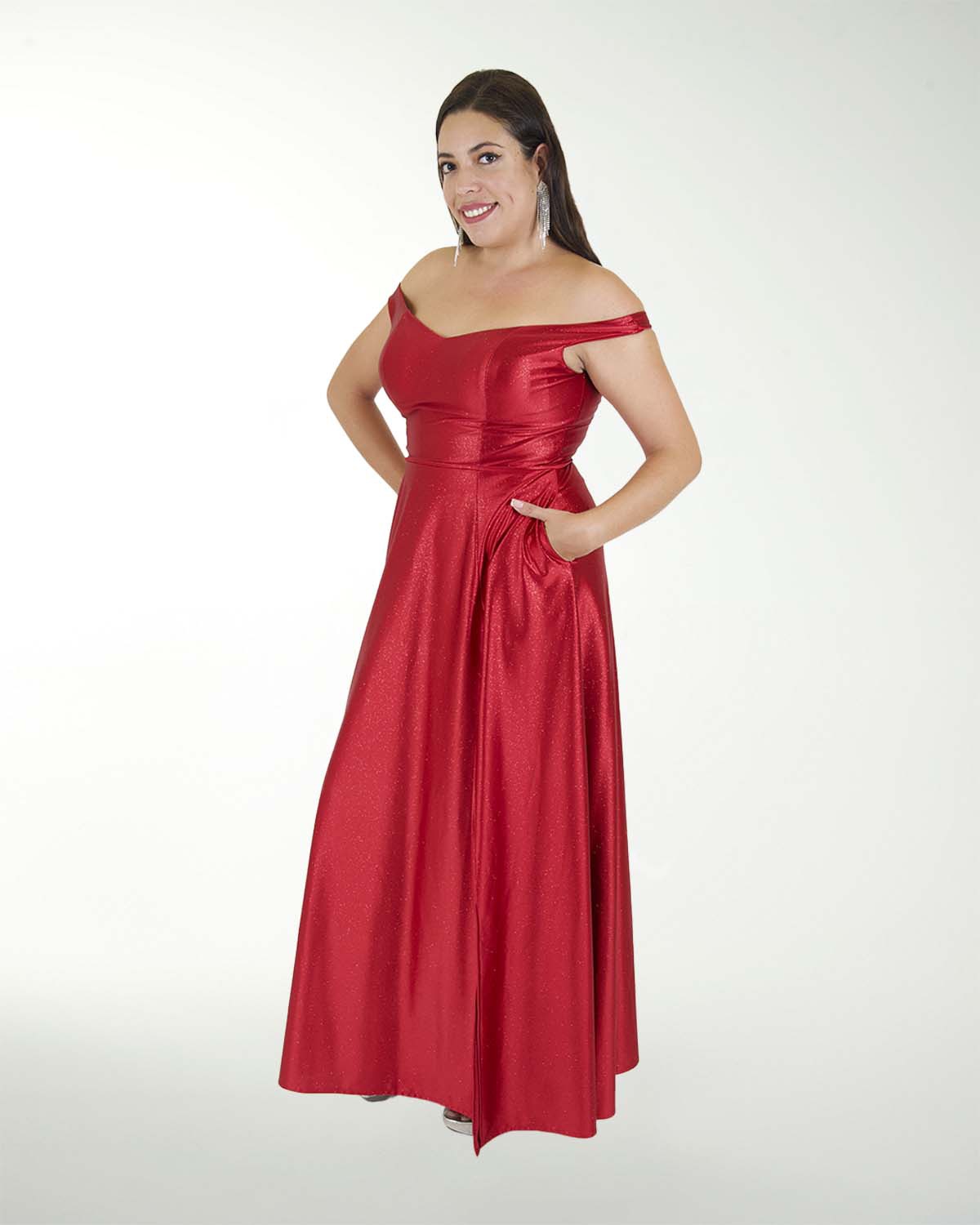 DA VESTIDO TE WARP GLITTER DE HOMBRO DESCUBIERTO DA VESTIDO TE WARP GLITTER DE HOMBRO DESCUBIERTO