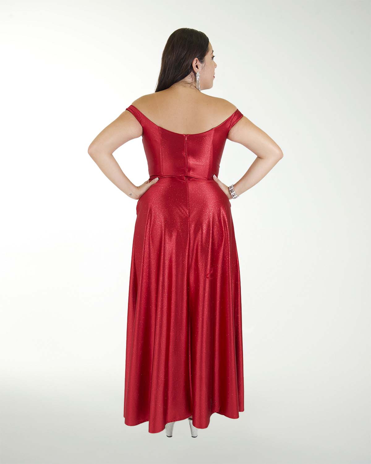 DA VESTIDO TE WARP GLITTER DE HOMBRO DESCUBIERTO DA VESTIDO TE WARP GLITTER DE HOMBRO DESCUBIERTO