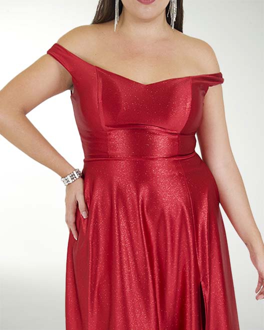 DA VESTIDO TE WARP GLITTER DE HOMBRO DESCUBIERTO DA VESTIDO TE WARP GLITTER DE HOMBRO DESCUBIERTO