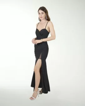 VESTIDO CL COLOMBIANA CON ABERTURA