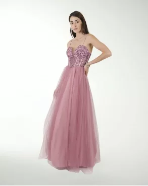 VESTIDO CL FANTASIA CON FALDA DE TUL