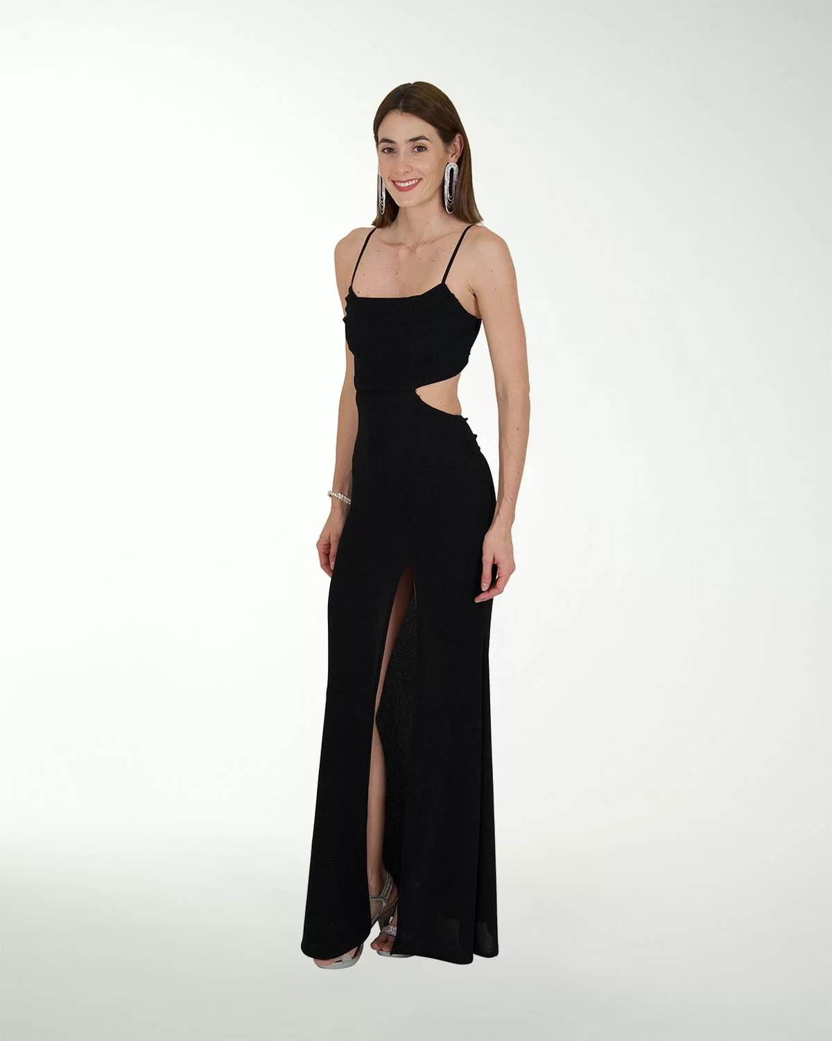 VESTIDO CL HOLYWOOD ENTALLADO CON ABERTURA VESTIDO CL HOLYWOOD ENTALLADO CON ABERTURA
