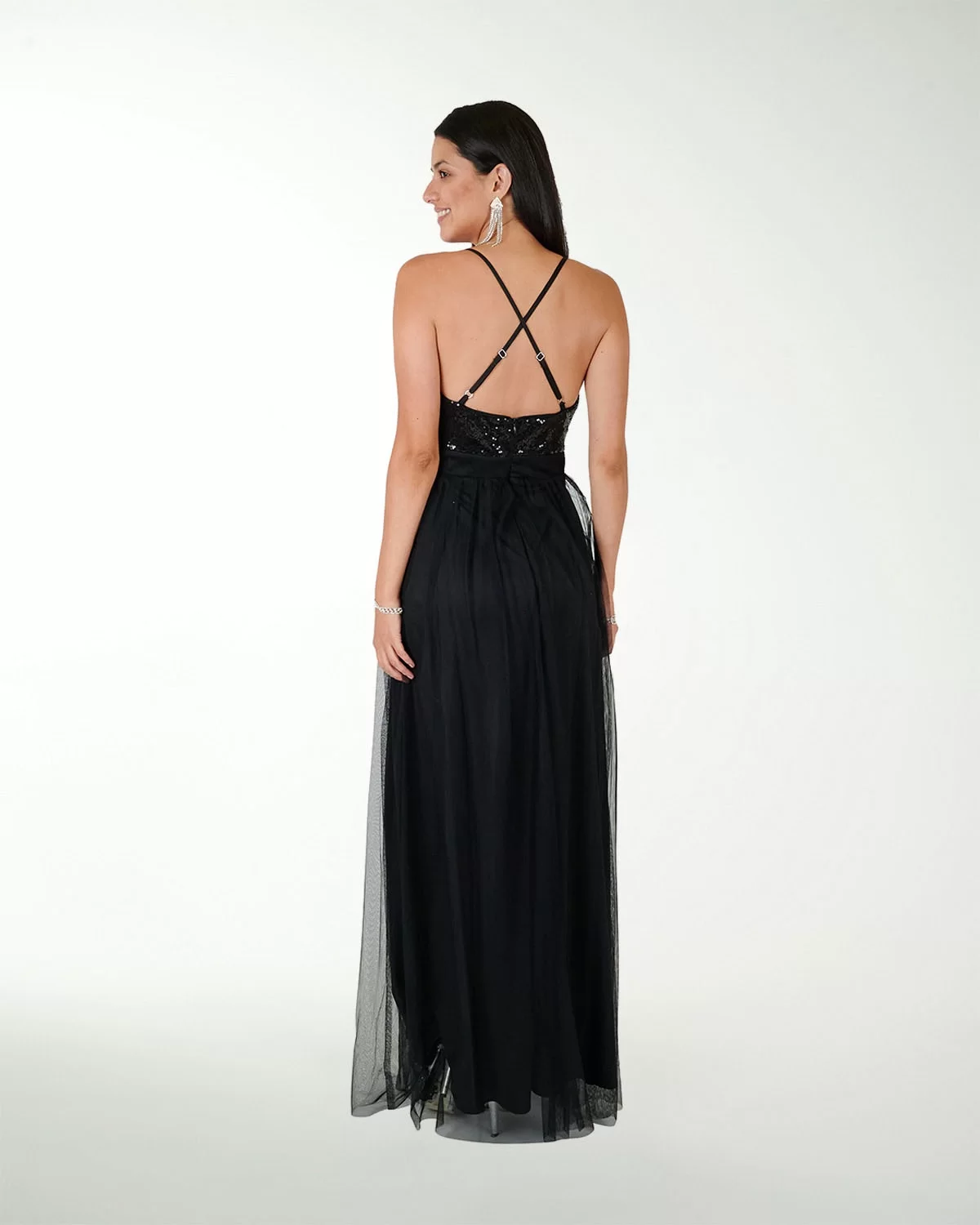 VESTIDO CL IMPERIAL COMBINADO CON LENTEJUELA VESTIDO CL IMPERIAL COMBINADO CON LENTEJUELA