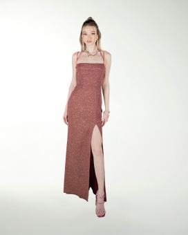 VESTIDO CL DRAPEADO ESCOTE EN ESPALDA