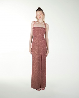 VESTIDO CL DRAPEADO ESCOTE EN ESPALDA