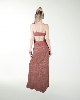 VESTIDO CL DRAPEADO ESCOTE EN ESPALDA