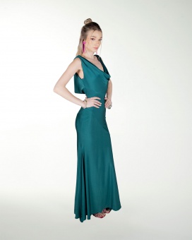 VESTIDO CL DRAPEADO CORTE SIRENA