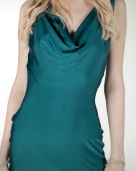 VESTIDO CL DRAPEADO CORTE SIRENA