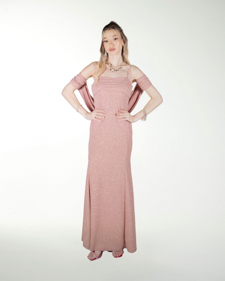 VESTIDO CL DRAPEADO CORTE SIRENA