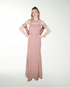 VESTIDO CL DRAPEADO CORTE SIRENA