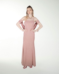 VESTIDO CL DRAPEADO CORTE SIRENA
