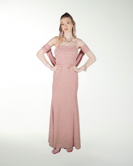 VESTIDO CL DRAPEADO CORTE SIRENA