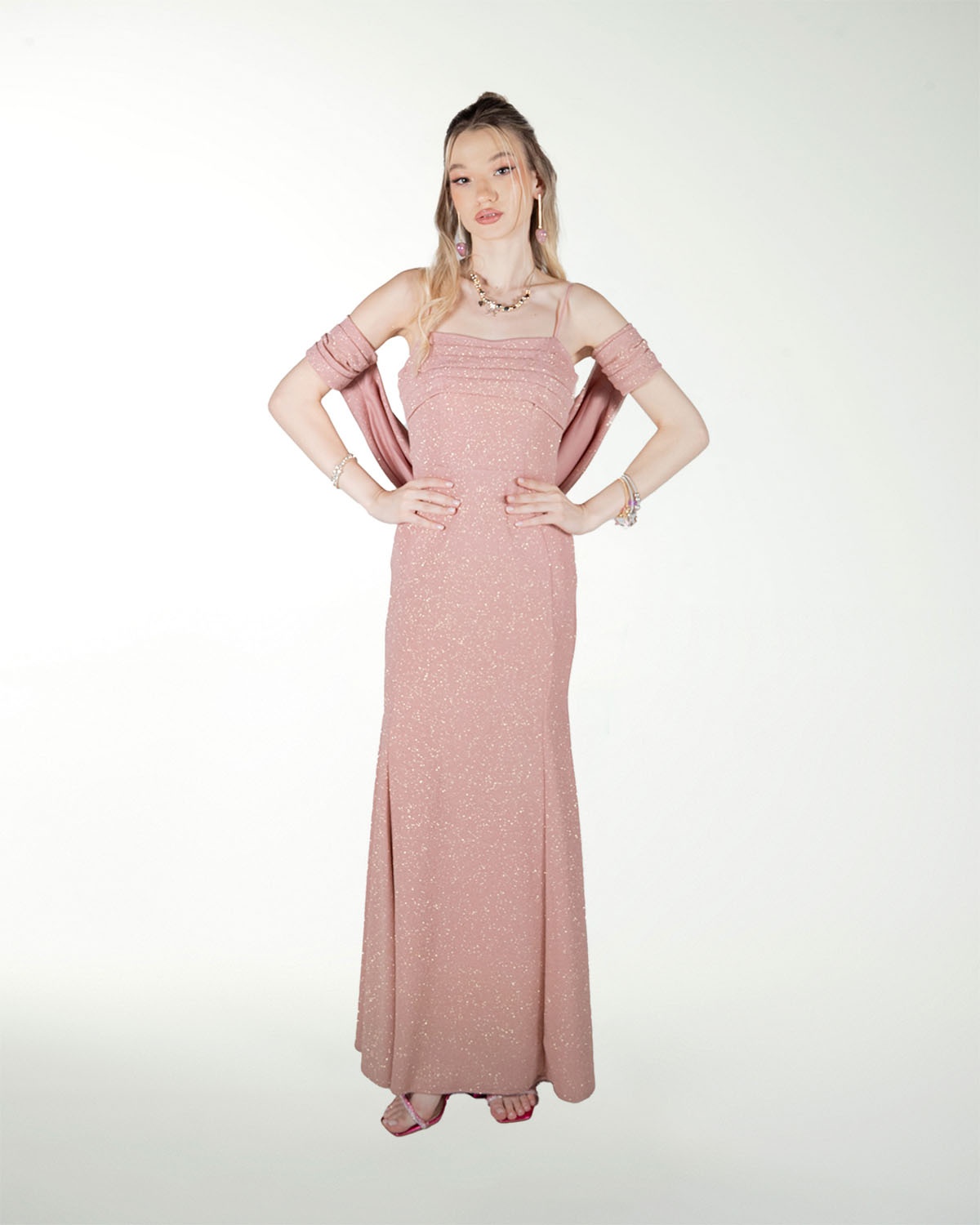 VESTIDO CL DRAPEADO CORTE SIRENA VESTIDO CL DRAPEADO CORTE SIRENA
