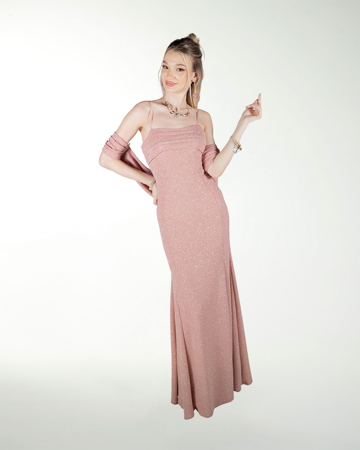 VESTIDO CL DRAPEADO CORTE SIRENA VESTIDO CL DRAPEADO CORTE SIRENA