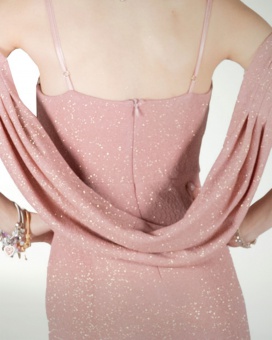 VESTIDO CL DRAPEADO CORTE SIRENA