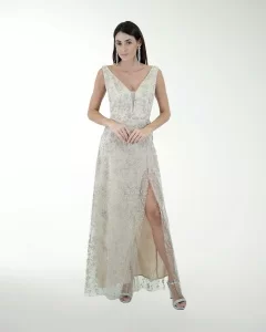 VESTIDO CL ENTALLADO ESCOTE EN V