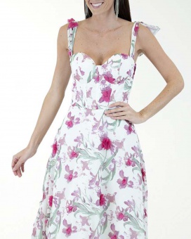 VESTIDO CC CORSET ESTAMPADO 3D