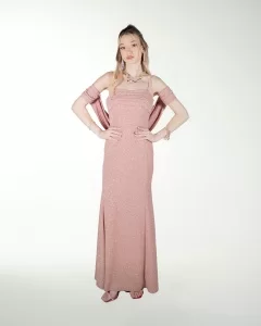 VESTIDO CL DRAPEADO CORTE SIRENA