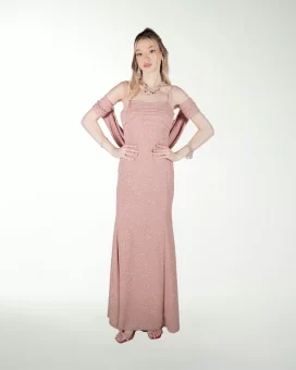 VESTIDO CL DRAPEADO CORTE SIRENA