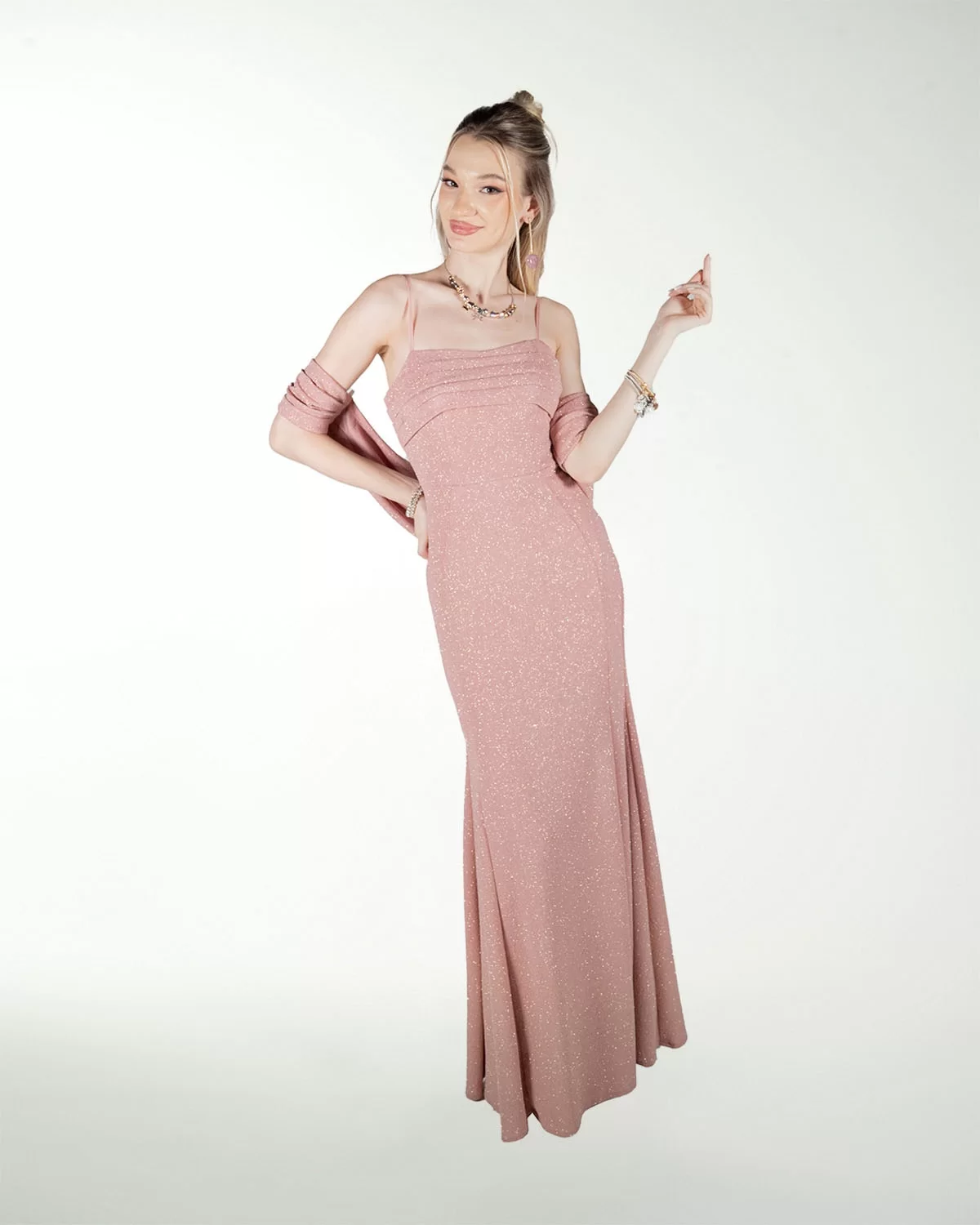 VESTIDO CL DRAPEADO CORTE SIRENA VESTIDO CL DRAPEADO CORTE SIRENA