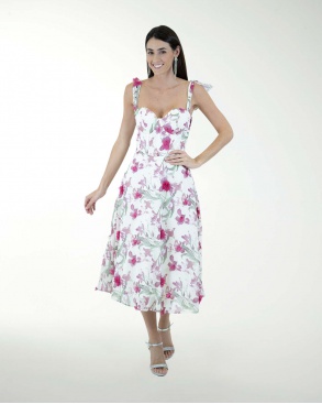 VESTIDO CC CORSET ESTAMPADO 3D