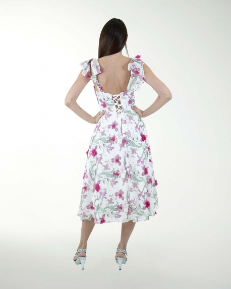 VESTIDO CC CORSET ESTAMPADO 3D