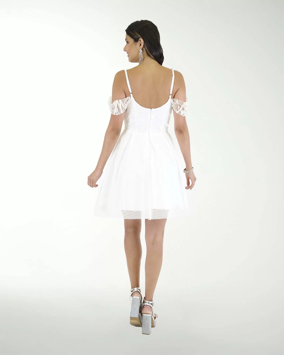 VESTIDO CC BLA IMPERIAL CON 3D EN EL TALLE VESTIDO CC BLA IMPERIAL CON 3D EN EL TALLE